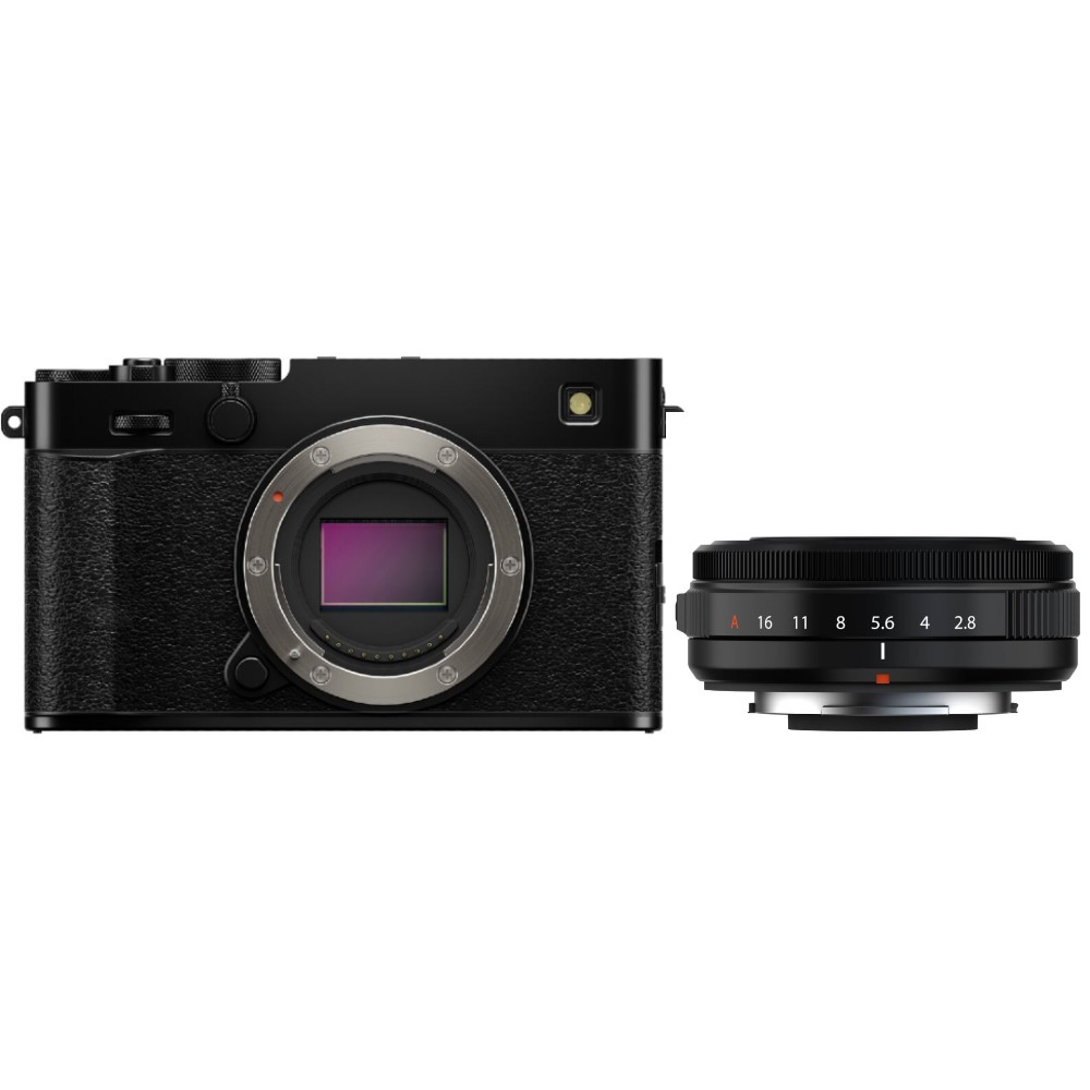 Fujifilm X-E5 noir + XF 27 mm F/2,8 R WR