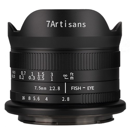 7artisans 7.5 mm F2.8 mark II M43 (Panasonic Olympus) noir