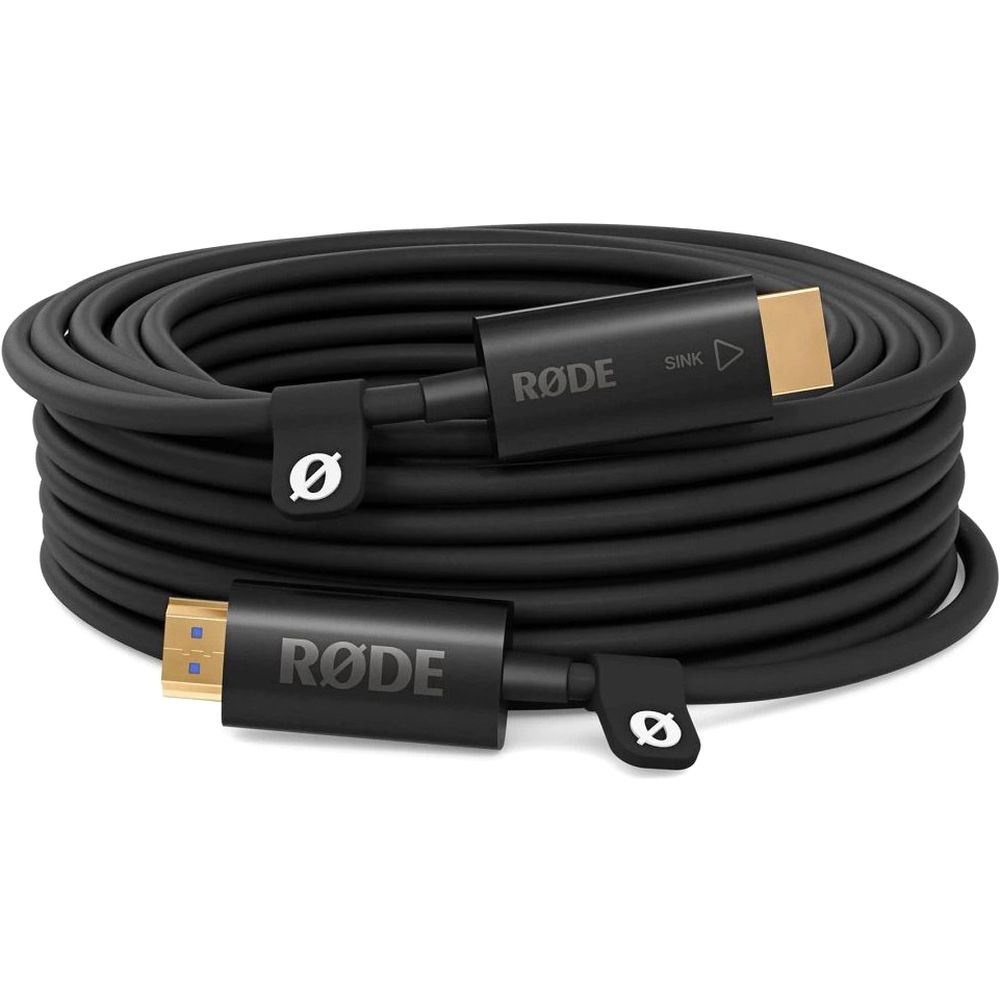 Câble HDMI rouge 20 m noir