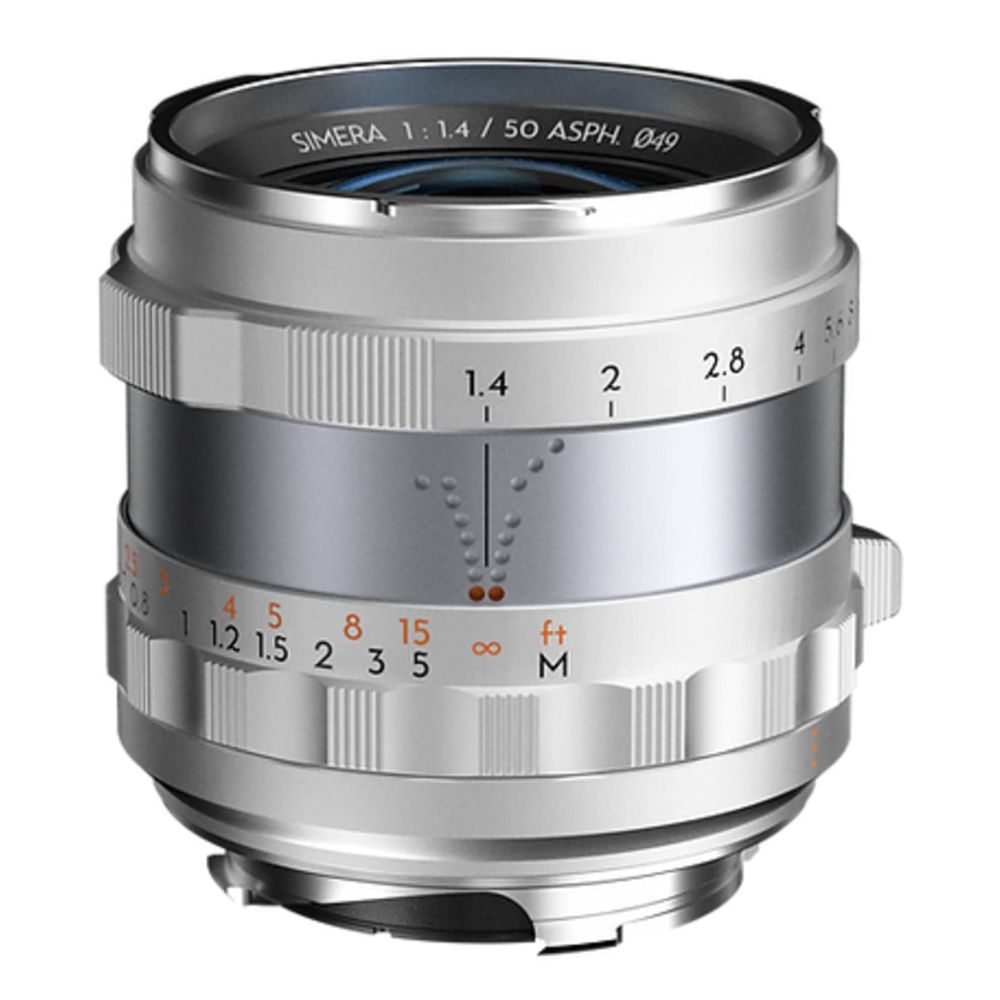 Thypoch Full-frame Simera 50mm F1.4 pour monture Leica M, argenté