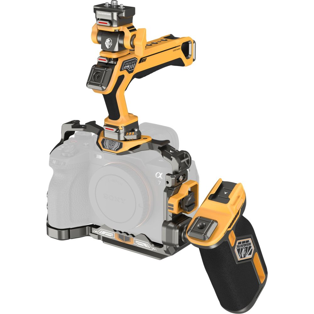 Kit de cage à dégagement rapide SmallRig 5518 « HawkLock » pour Sony Alpha 7R V / Alpha 7 IV / Alpha 7S III (édition avancée) « BumbleBee Edition »