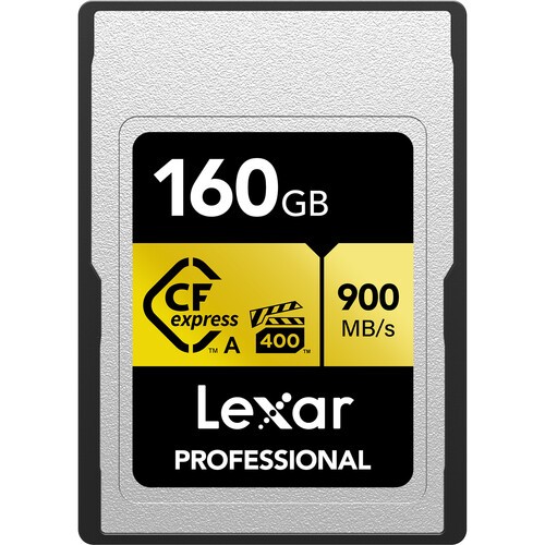 Lexar Professional Gold Carte CFexpress Type A VPG400 R900/W800 MB/s – 160GB
