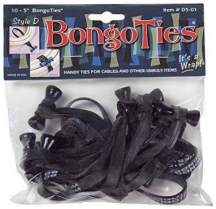 Attaches Bongo Obsidienne 10pcs
