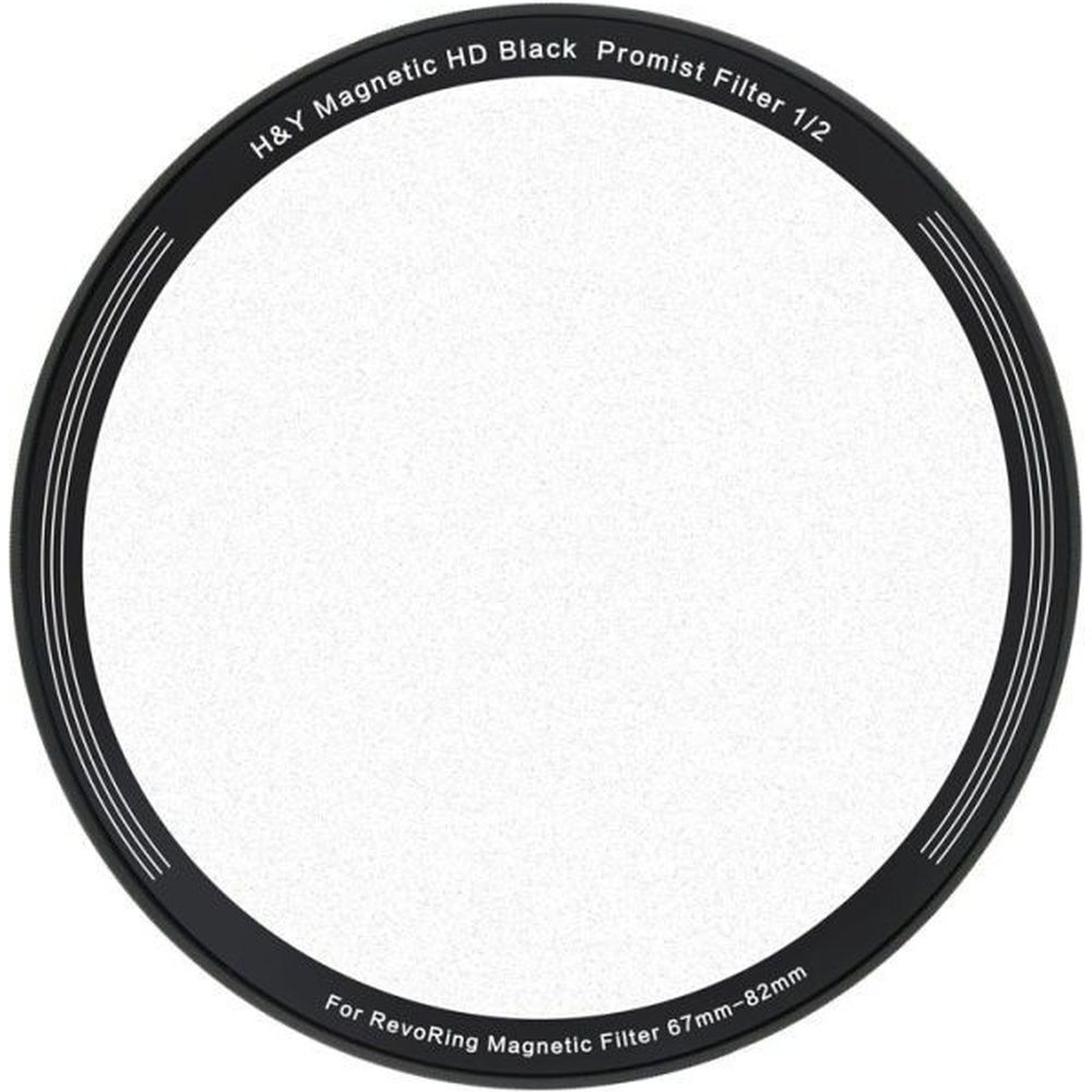 H&Y Black fog magnetic 1/2 clip-on filter for RevoRing 67-82mm