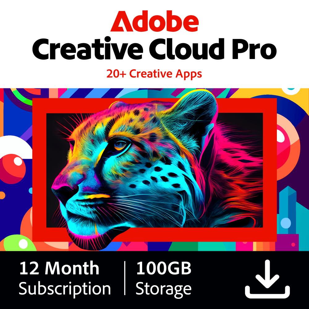 Adobe Creative Cloud Pro Individual - 100GB - 12 mois / 1 Appareil - PC/MAC *DOWNLOAD*