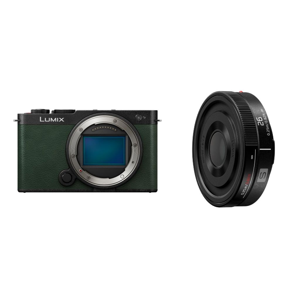 Panasonic Lumix S9 Body Dark Olive + Lumix S 26mm F/8 Mise au point manuelle