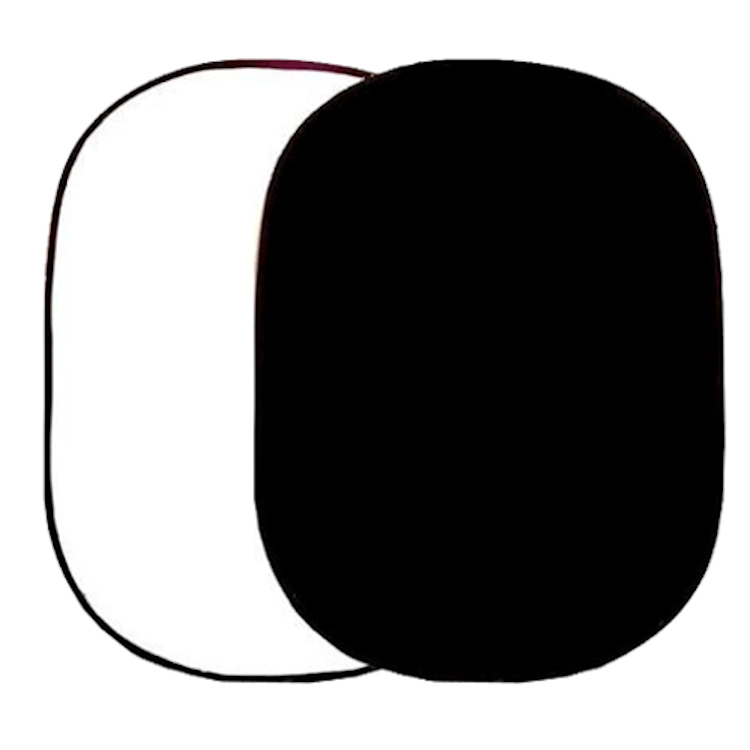 Panneau D'Arrière-Plan Falcon Eyes R-1482PU Blanc/Noir 148 x 200 cm