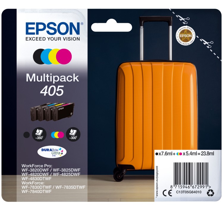 Epson multipack 4 couleurs 405 DURABrite Ultra Encre