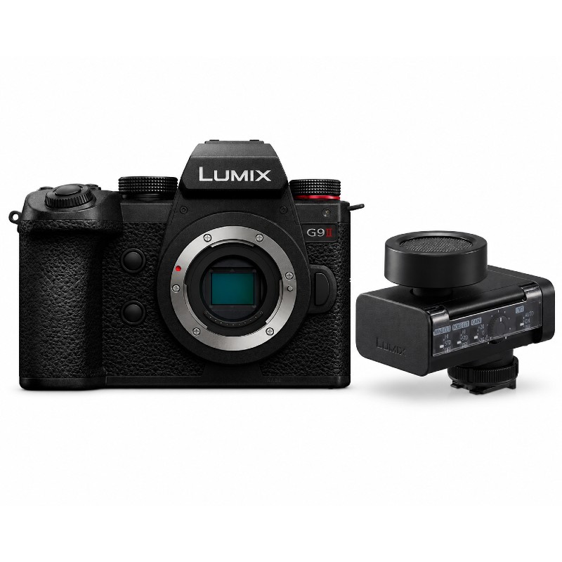Panasonic Lumix DC-G9II + Lumix DMW-DMS1E Microphone shotgun numérique