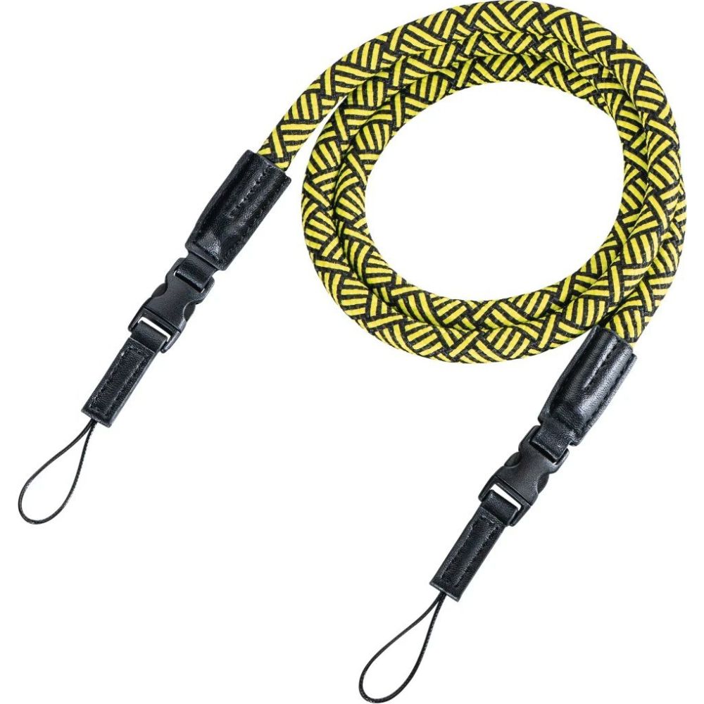 Courroie d'appareil photo Hama Braid 120, noire/jaune