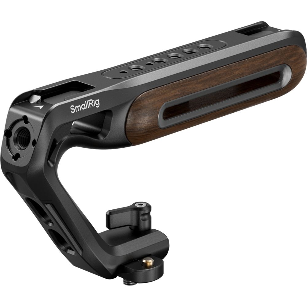 SmallRig 5251 Poignée supérieure en bois avec pince OTAN