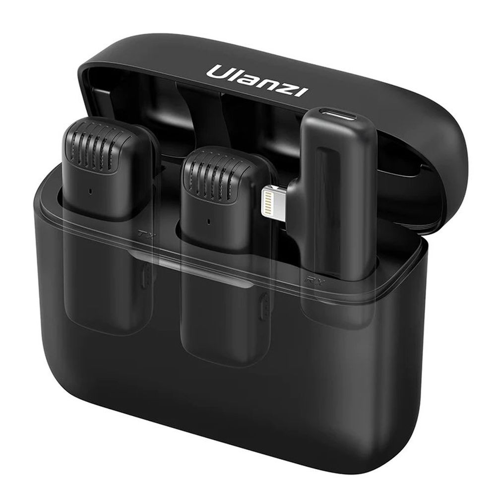 Ensemble de microphone sans fil Ulanzi avec deux émetteurs pour Lightning