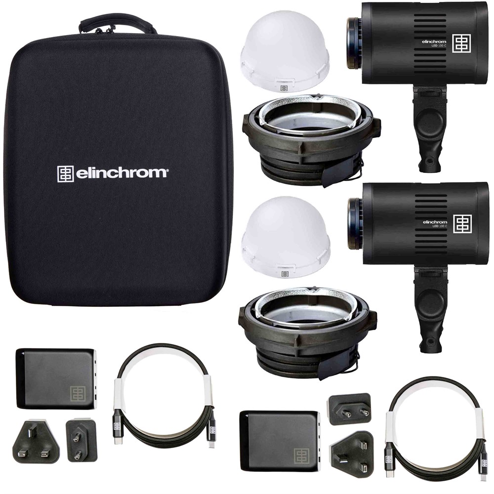 Elinchrom LED 100 C Kit double lumière LED avec chargeur
