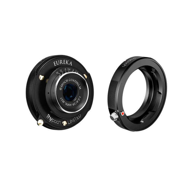 Thypoch Eureka 28 mm f/2,8 ASPH. Monture Leica M Semi-Glossy Black + adaptateur M-X (noir)