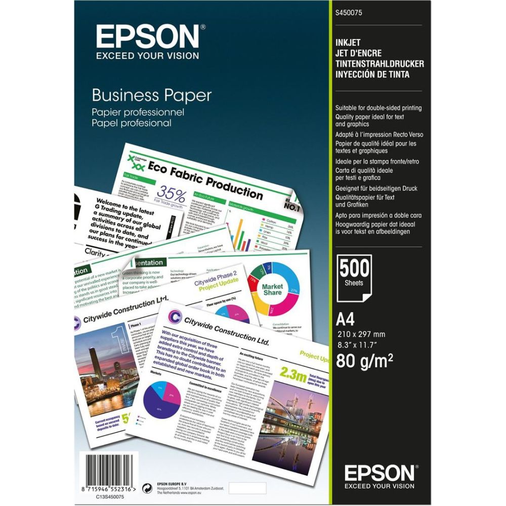 Papier Epson Business A4 80 g 500 Feuilles