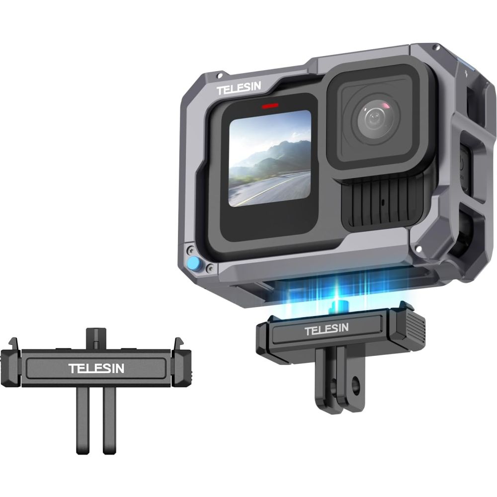 Support magnétique Telesin Latch Mount en plastique pour GoPro Hero 13
