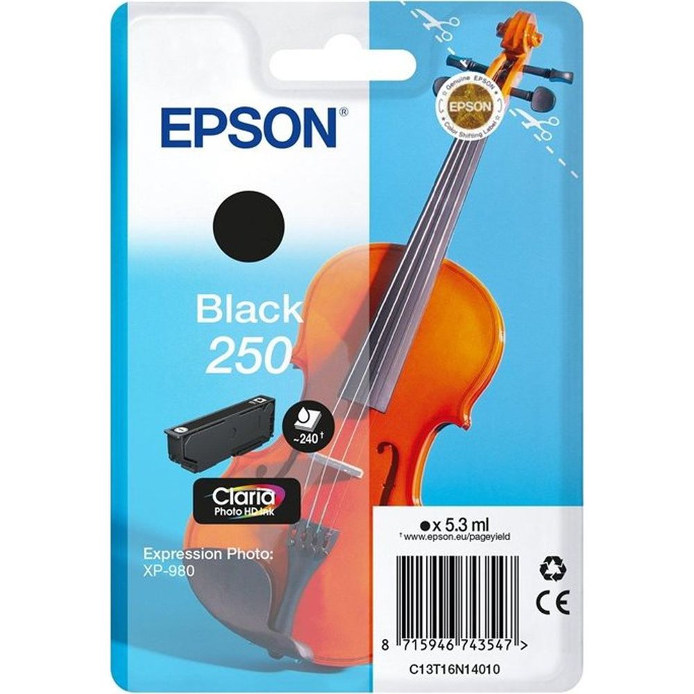 Cartouche d'encre noire Epson Singlepack 250