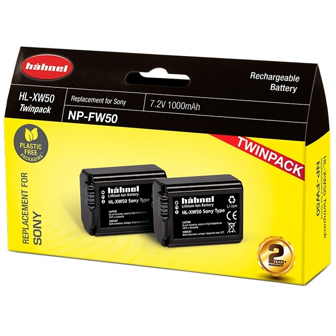 Hähnel HL-XW50 Twin Pack - Sony NP-FW50