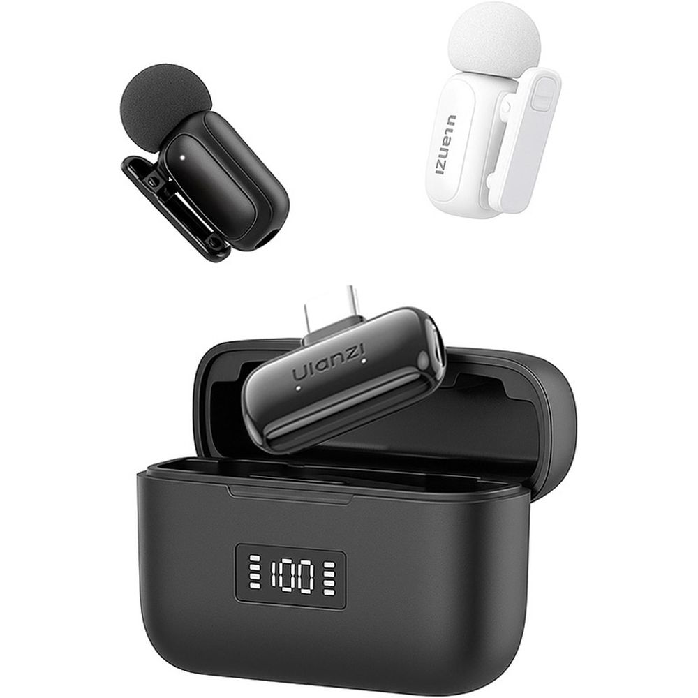 Microphone sans fil Ulanzi A200 Mini Mic USB-C - Noir/Blanc