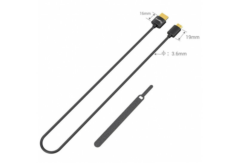 Câble HDMI 4K SmallRig Ultra Slim (C vers A) 35 cm 3040
