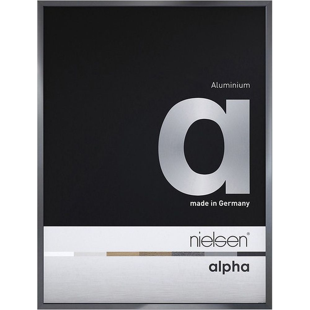 Cadre photo Nielsen Alpha 50x70 gris foncé brillant
