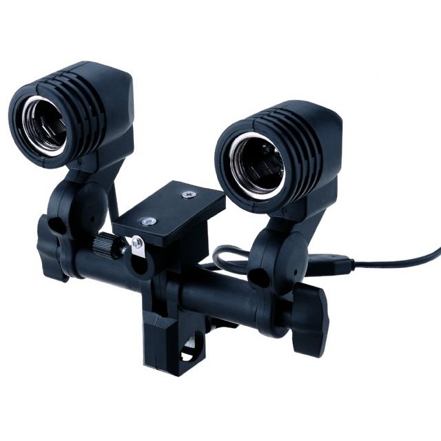 Support de lampe E27 universel StudioKing avec 2 raccords DLE27D