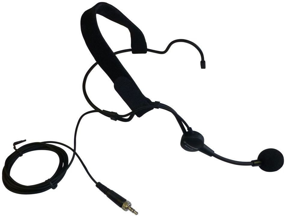 Casque d'écoute Sennheiser ME 3 avec microphone et support de cou