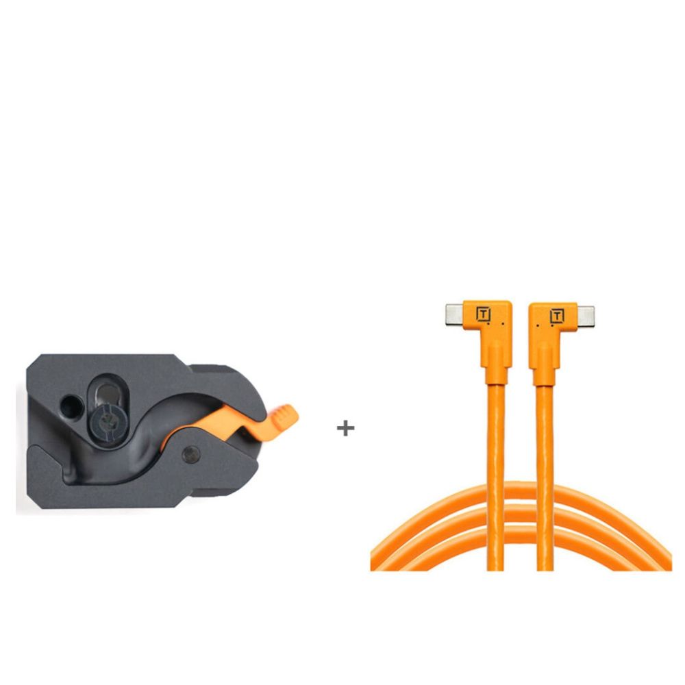 TetherGuard LeverLock & Cable Kit, Dual USB-C Right Angle to USB-C, 4.6m
