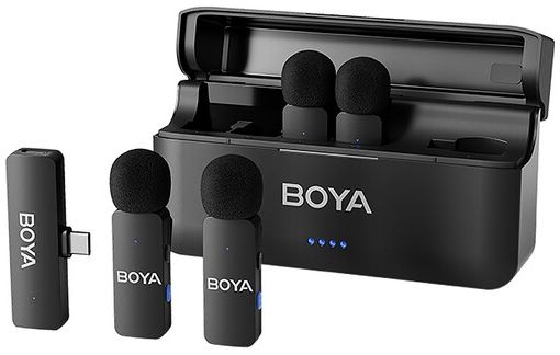 Boya BY-V4U Micro sans fil à quatre canaux avec USB-C