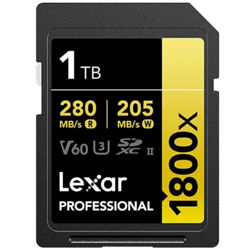 Lexar Professional Gold Carte SD UHS-II - R280/W205 MB/s - 1TB - V60
