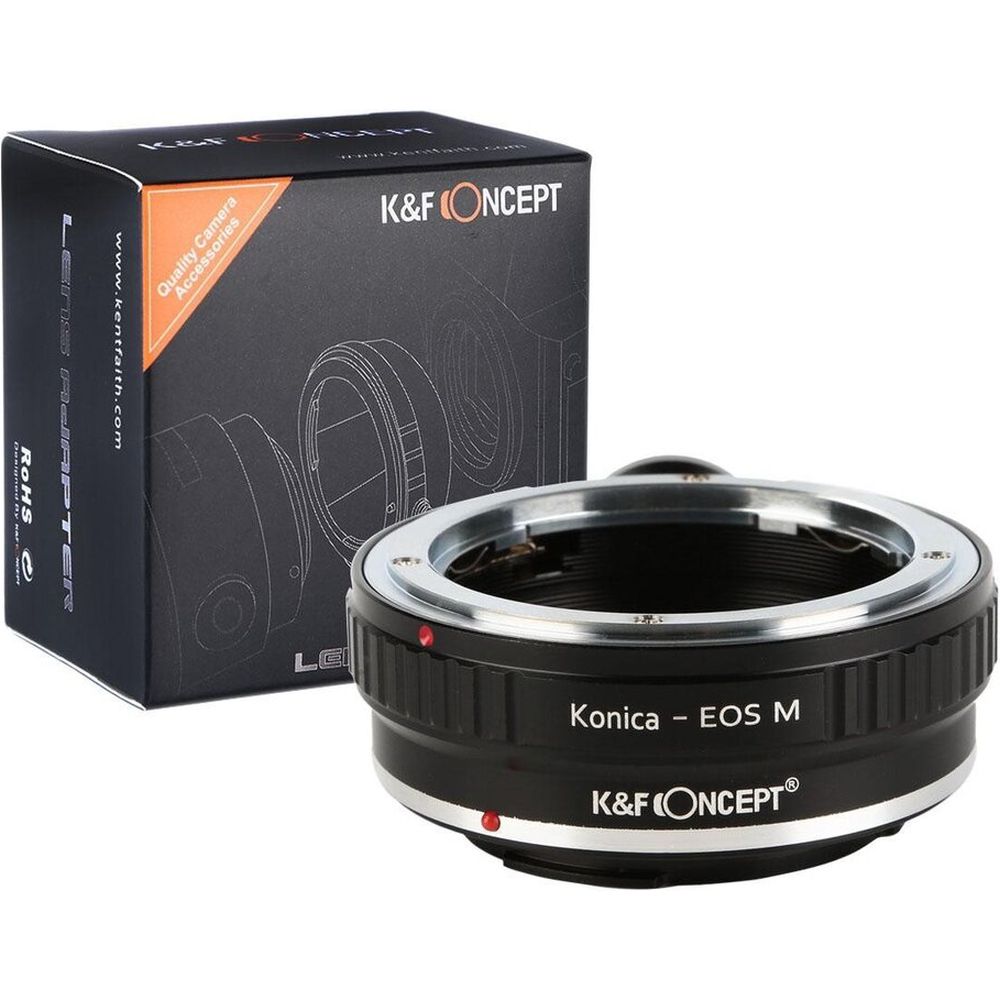 Adaptateur d'objectif K&F Konica AR - Canon EF-M (monture trépied 1/4")