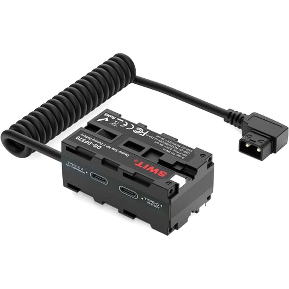 Batterie factice double face NP-F SWIT DB-DF570 avec USB-C
