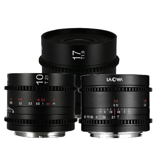 Laowa MFT Cine Prime 3-Lens Wide Bundle (7,5 mm, 10 mm, 17 mm)