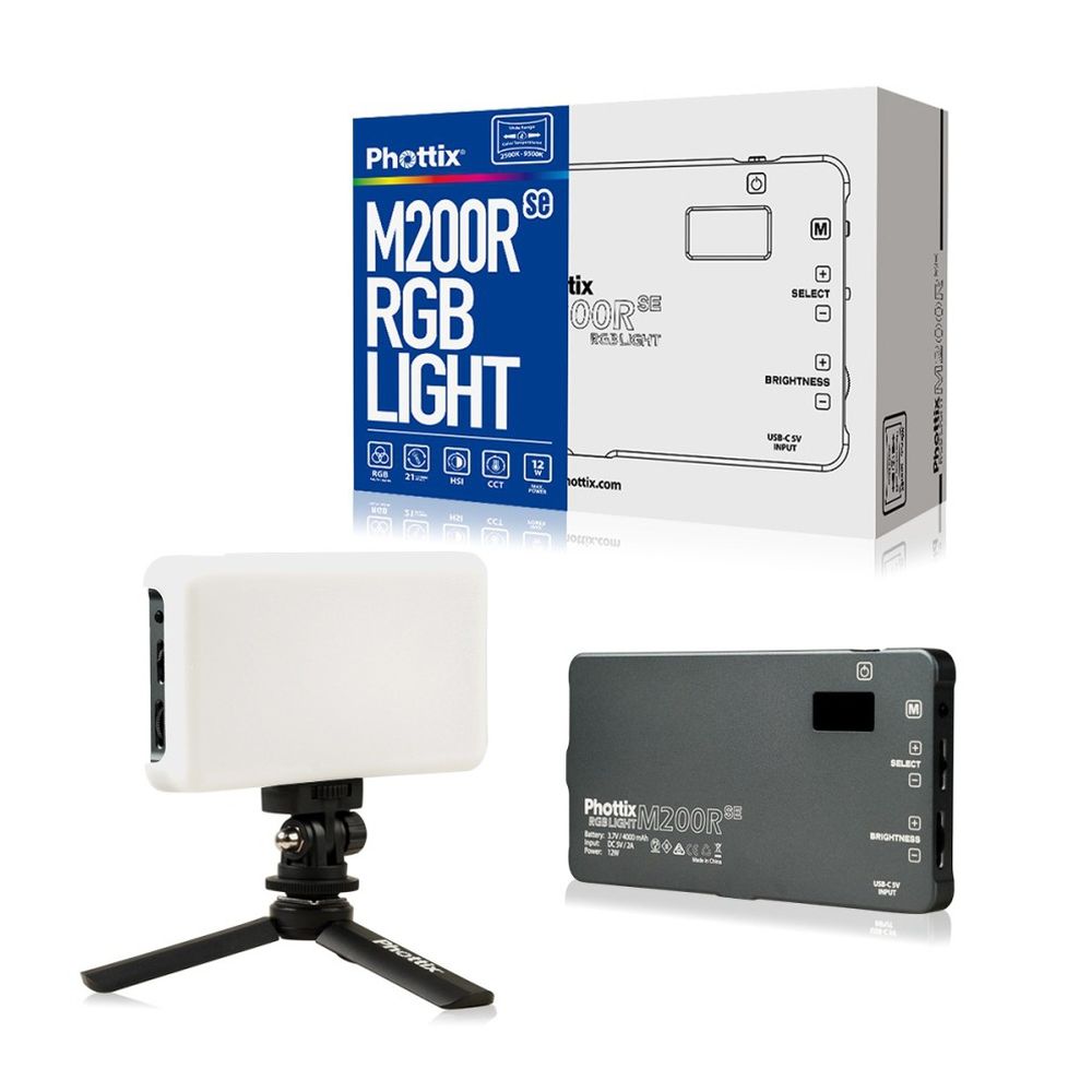 Lampe LED RVB Phottix M200Rse