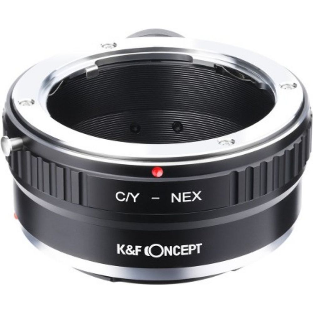 Adaptateur d'objectif K&F pour Contax Yashica - Monture E avec fixation pour trépied