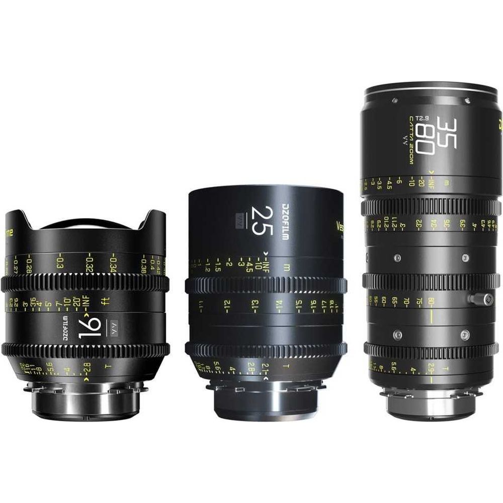 DZOFilm Catta Ace 35-80 + Vespid 16mm et 25mm