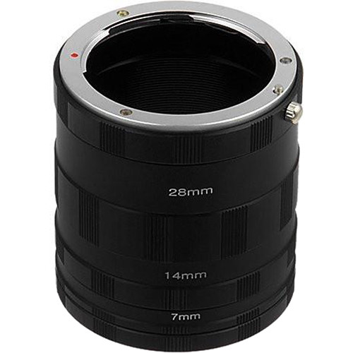 Fotodiox Macro Extension Tube Set pour Monture E de Sony (Macro-Tube-SnyE)