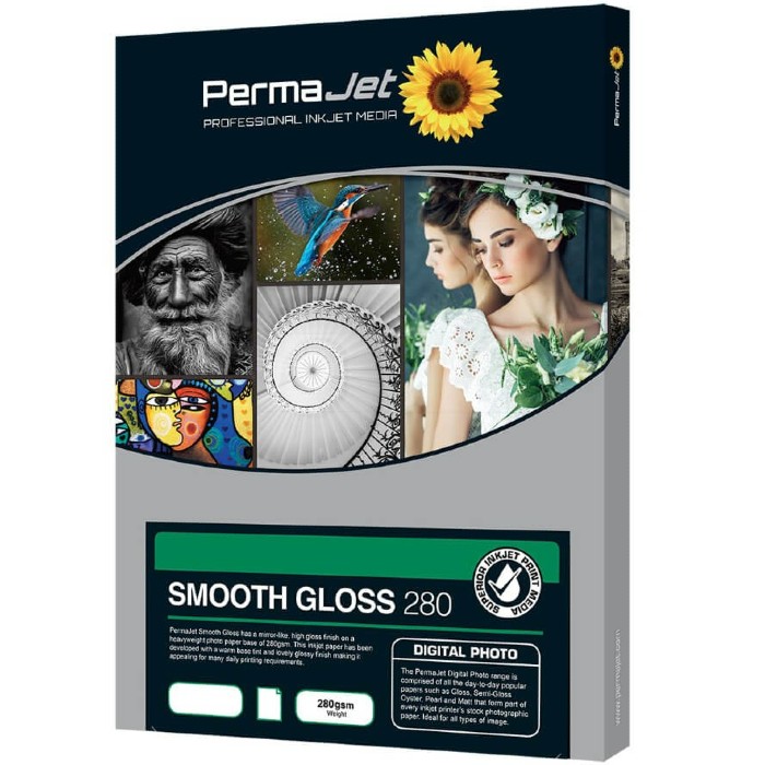 PermaJet PJ50524 Smooth Gloss 280gsm A3 50 feuilles
