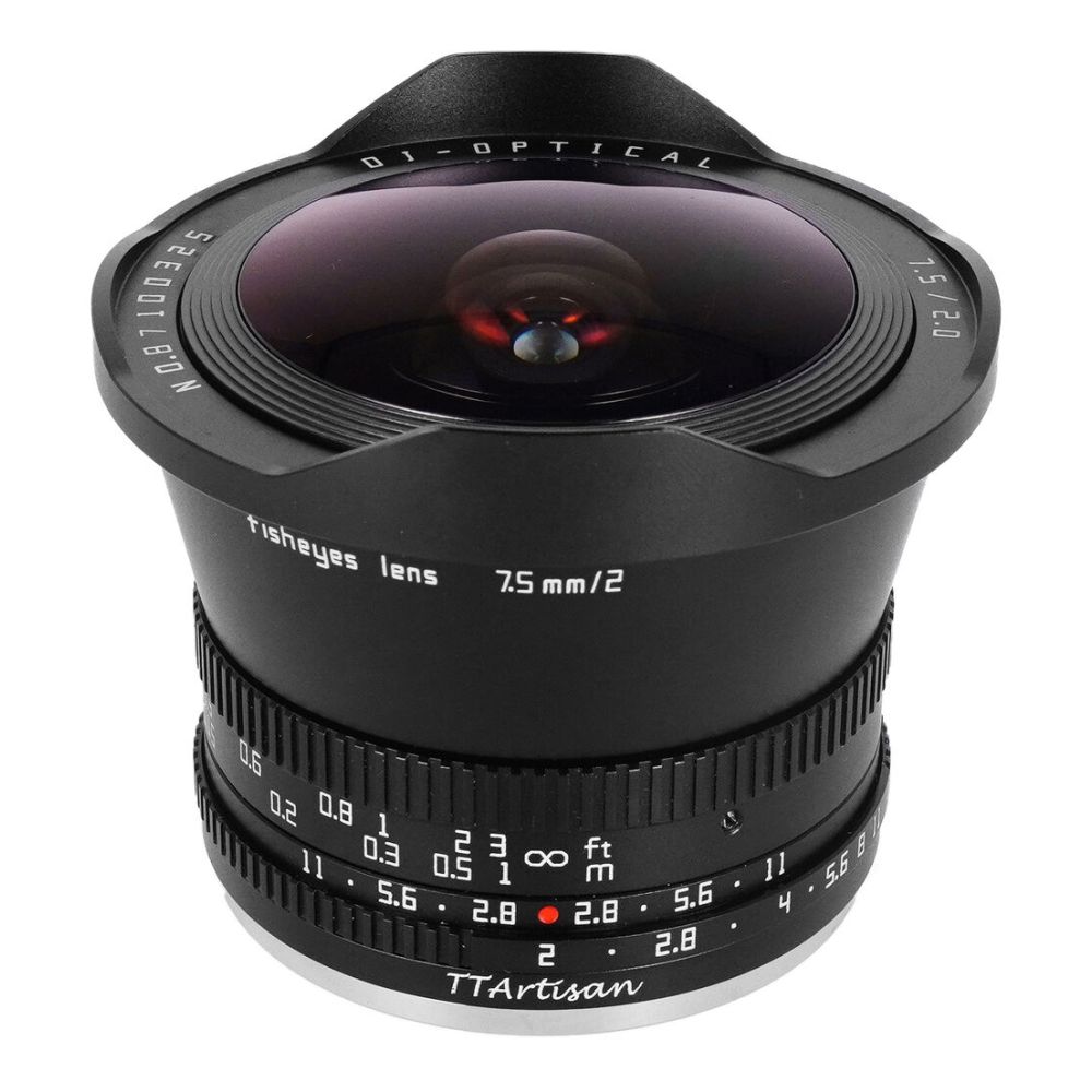 TTArtisan APS-C 7,5 mm F/2,0 monture Fuji X noir