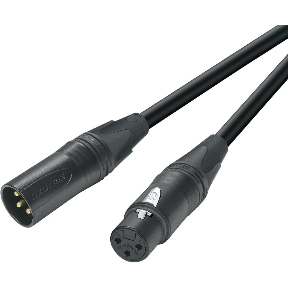 Câble audio Canare EC015-B XLR-3P femelle vers XLR-3P mâle 1,5 m, noir