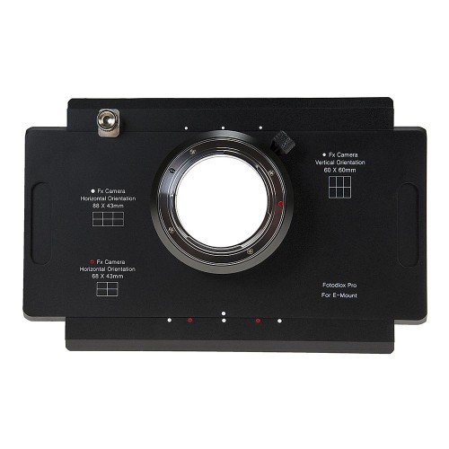 Adaptateur de monture d'objectif Fotodiox Pro - Sony Alpha E-Mount vers 4x5 (SnyE-4x5-Pro)