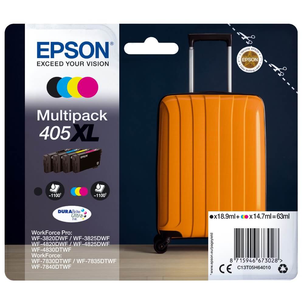 Epson multipack 4 couleurs 405XL DURABrite Ultra encrer