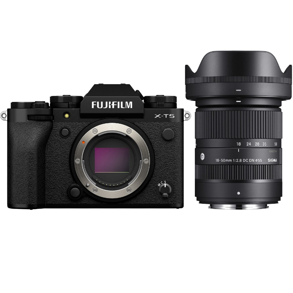 Fujifilm X-T5 noir + Sigma 18-50mm F/2.8 DC DN Contemporary Fujifilm X