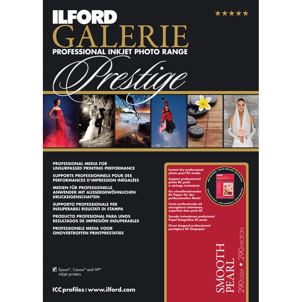 Ilford Prestige Lisse Nacré A2 310g 25 Feuilles