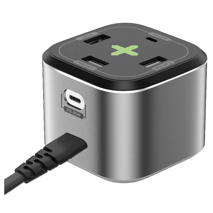 Celly Power Station 65W, 5 ports USB dont 2x USB-C