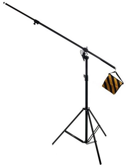 Bresser BR-BLS210 Pied d’éclairage avec bras girafe