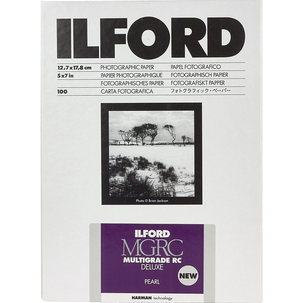 Papier Ilford Multigrade RC Deluxe Pearl 12,7 x 17,8 cm, 500 feuilles