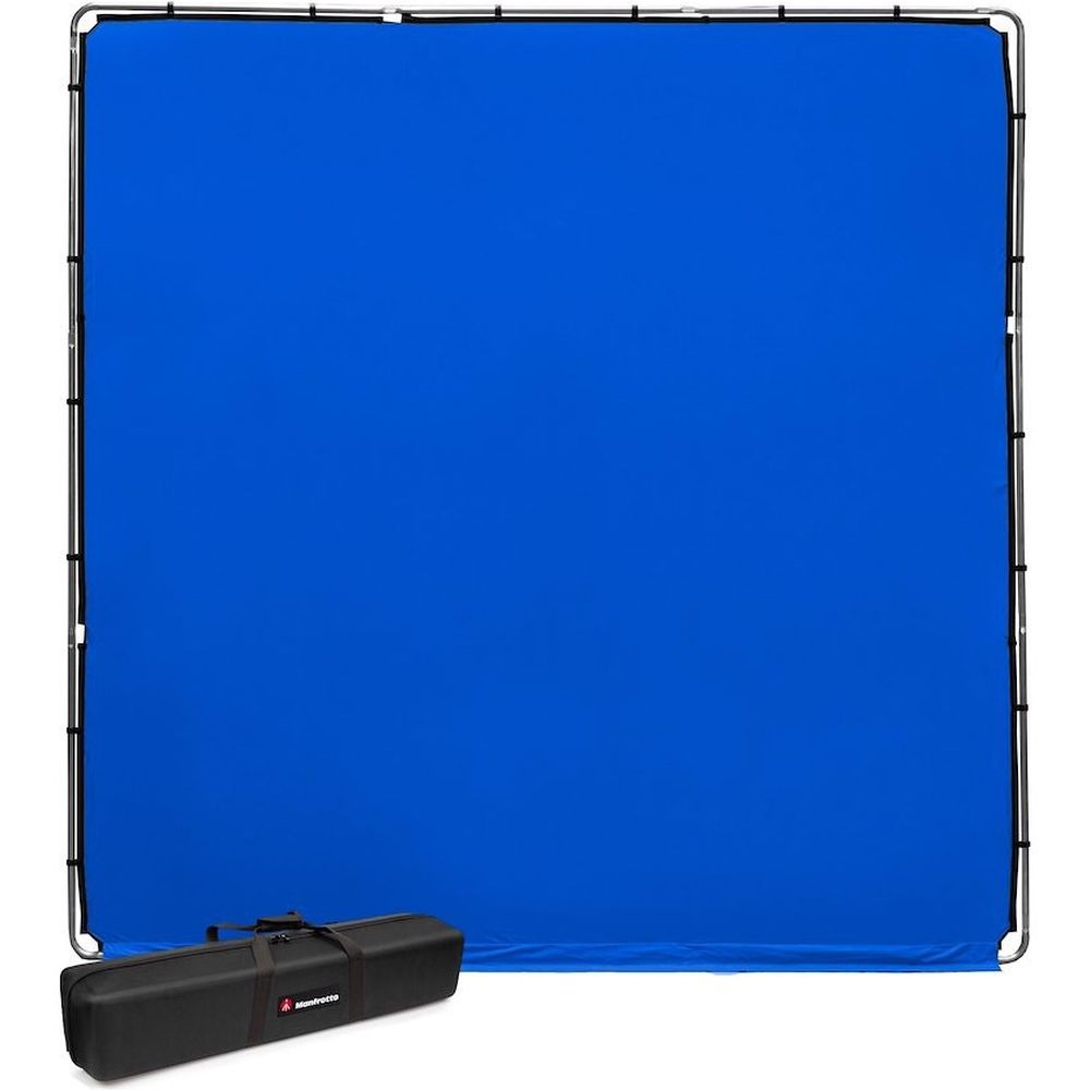 Manfrotto Studiolink chroma key blue screen kit 3x3m