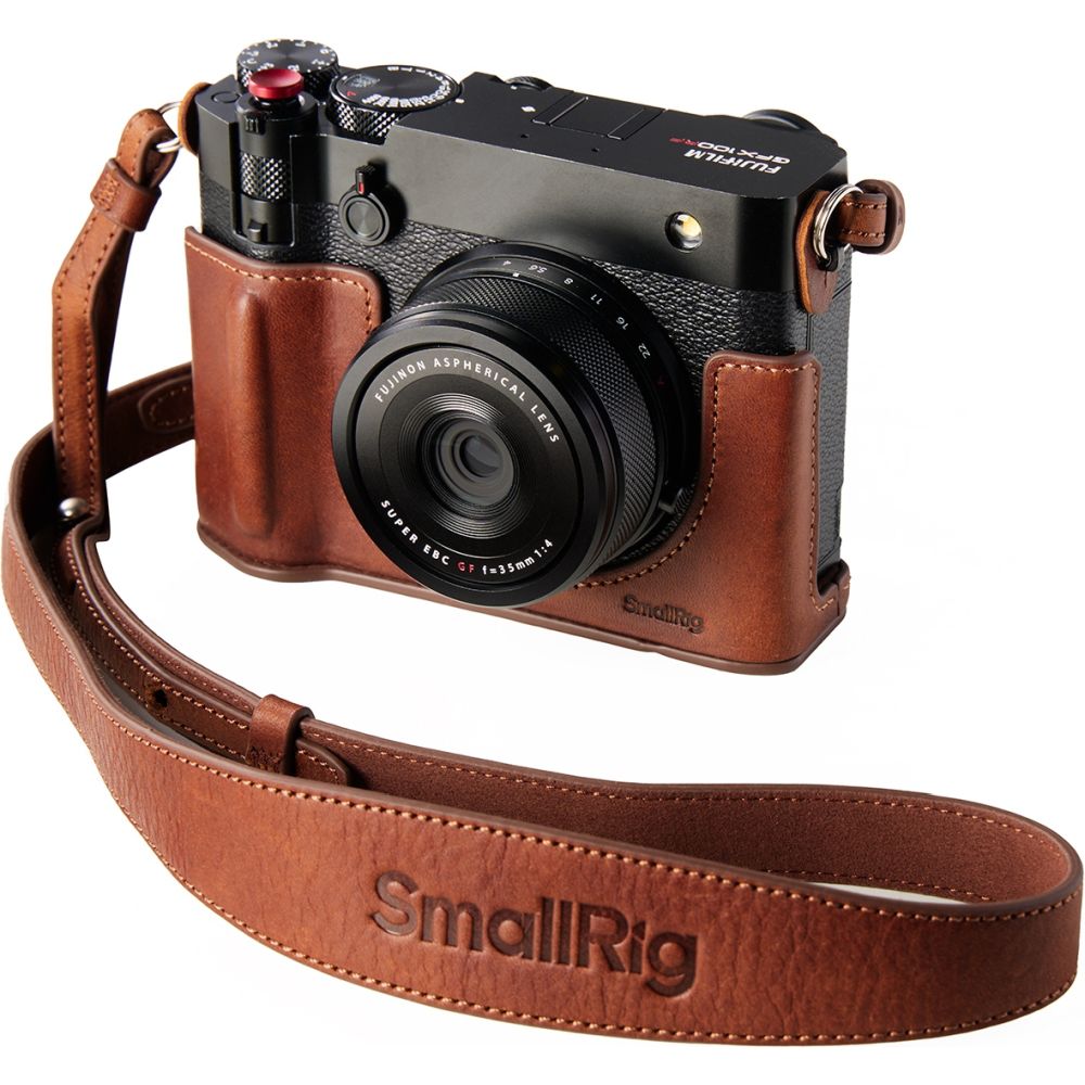 SmallRig 5268 Kit d'étui en cuir pour Fujifilm GFX 100RF (marron)
