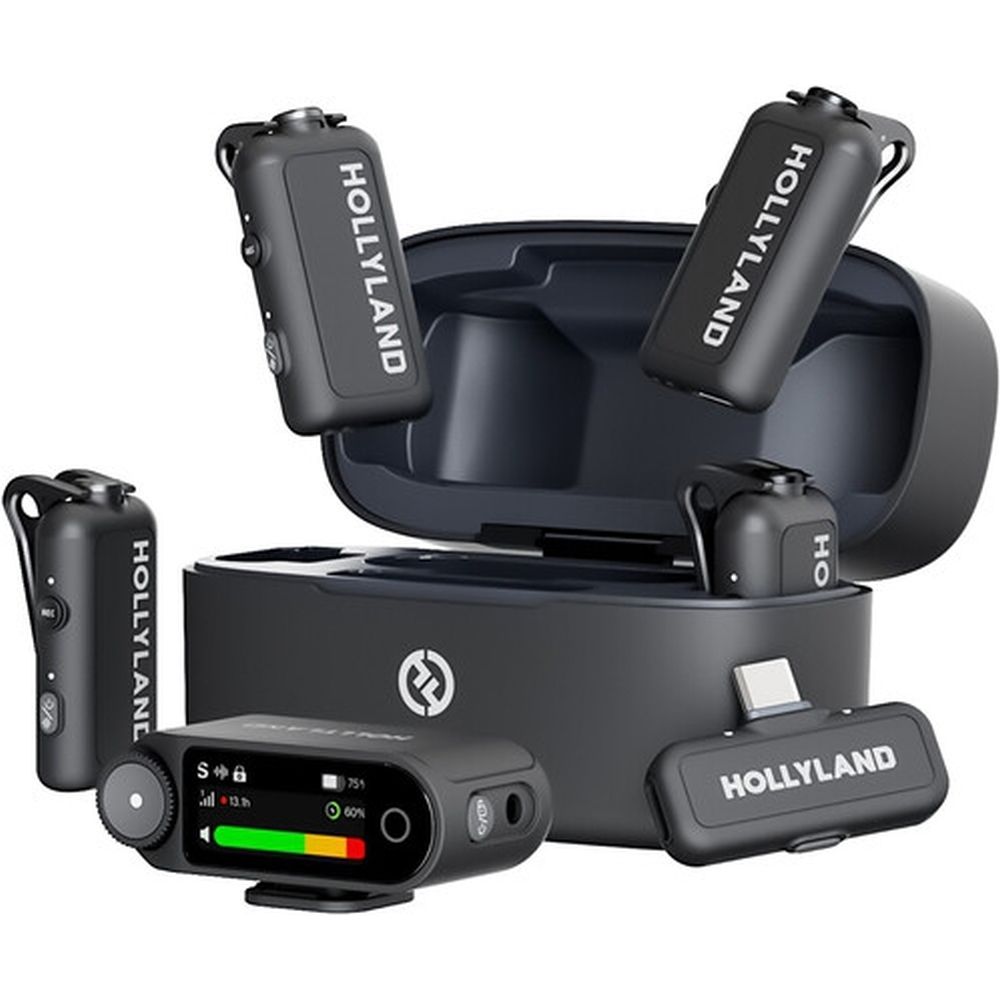 Hollyland LARK MAX 2 Combo Microphone sans fil version 4 personnes